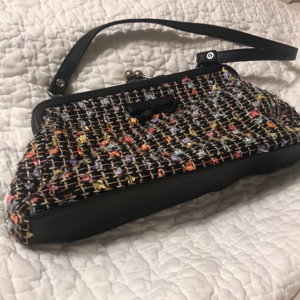 Small multi-colored handbag